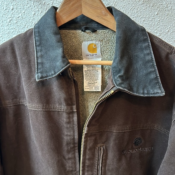 Vintage Carhartt Jacket C52 Dark Brown - Picture 4 of 13